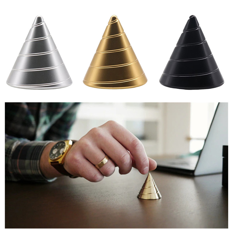 

Spiral Cone Fidget Toy Optical Illusion Spinner Metal Kinetic Desk Toys For Office Adults Cool Stuff Stress Relief Gifts