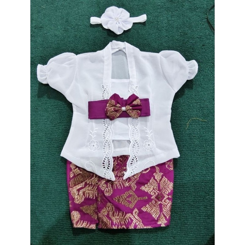set anak kebaya bordir//kebaya bayi 3 bulananCO