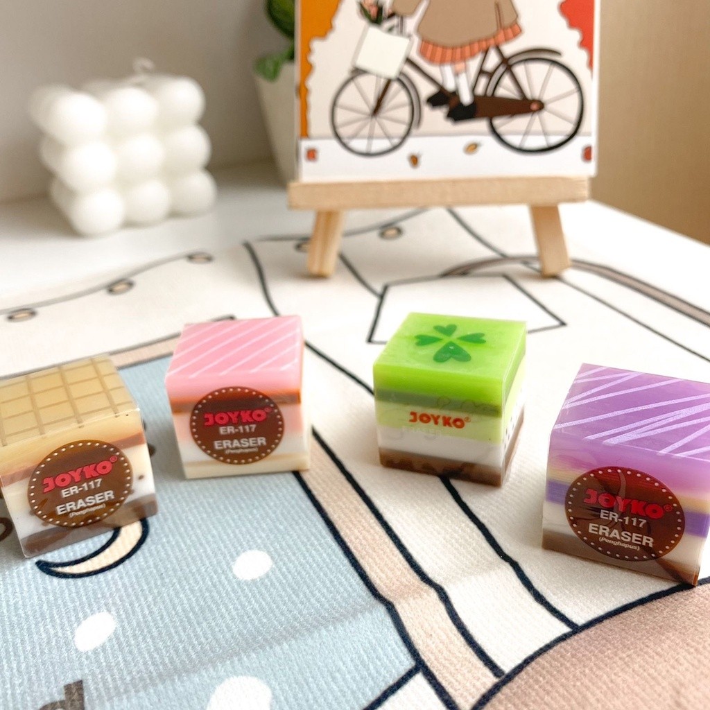 

[1Pcs] Joyko Er-117 Penghapus Kue Lapis Hapus Lucu Imut Termurah Bagus Awet Kado Unik