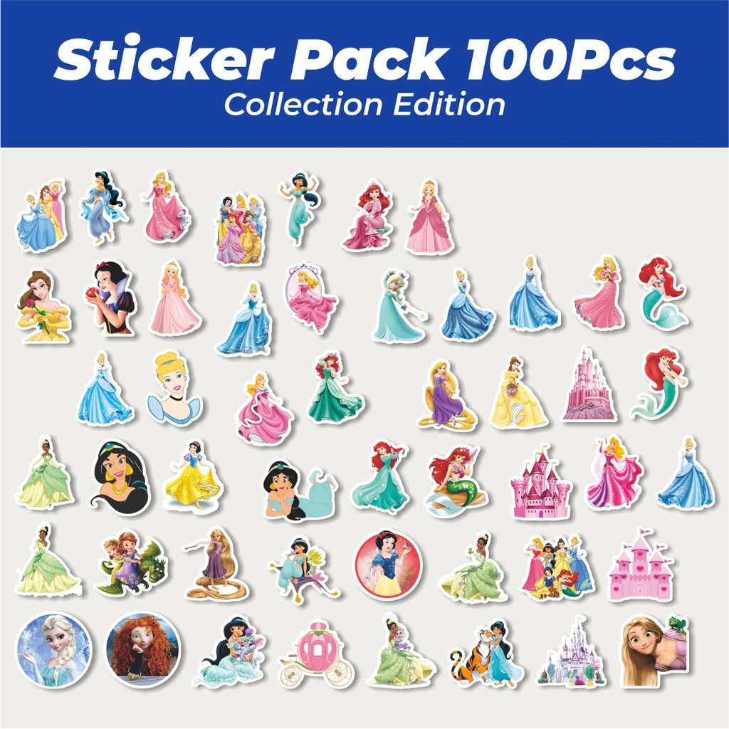 

Hot Stiker Karakter Disney Princess Lucu Anti Air Stikers Berperekat Waterproof Sticker Decal Buat Motor Helm Buku Journal Koper Casing HP Laptop Botol Minum