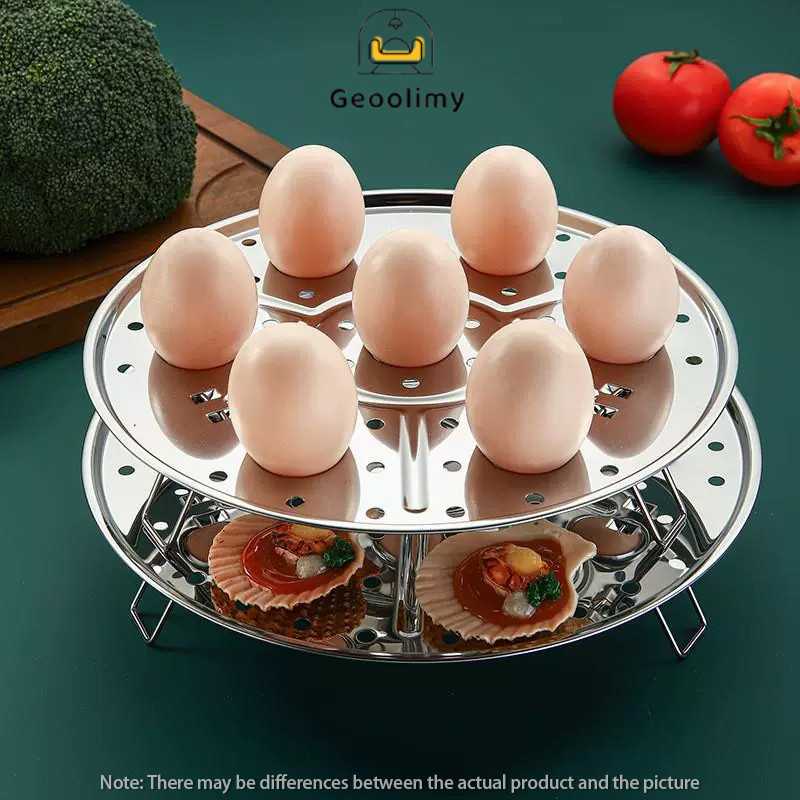 

【COD✨】Rak Pengukus Tahan Lama / 7 Lubang Terisolasi Rak Pengukus Telur / Rak Roti Kukus Baja Tahan Karat / Geoolimy