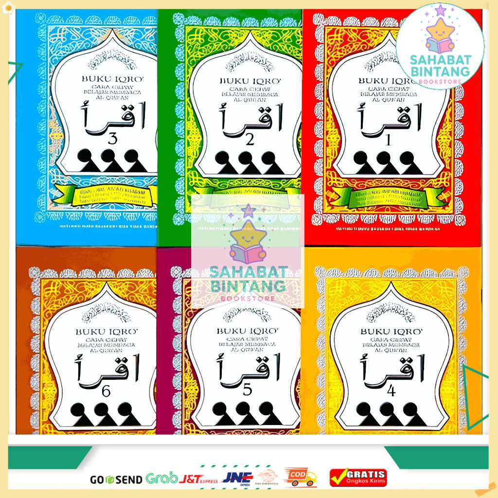 Buku Iqro Jilid 1 sampai 6 Besar
