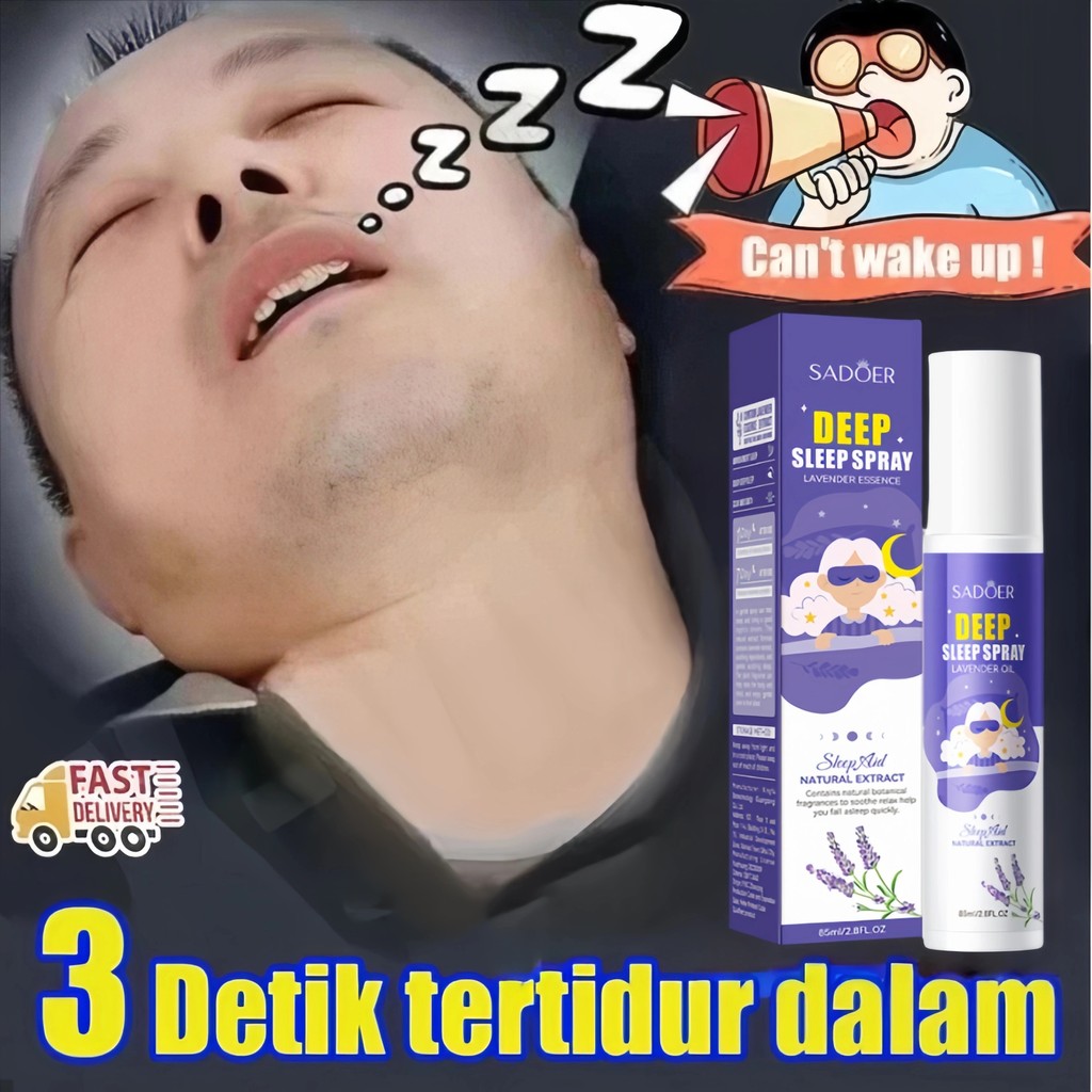 SLEEP SPRAY Semprotan Tidur Deep Sleep Pillow Spray Insomnia Spray Bantu Tidur Nyenyak Sleep Patch 8