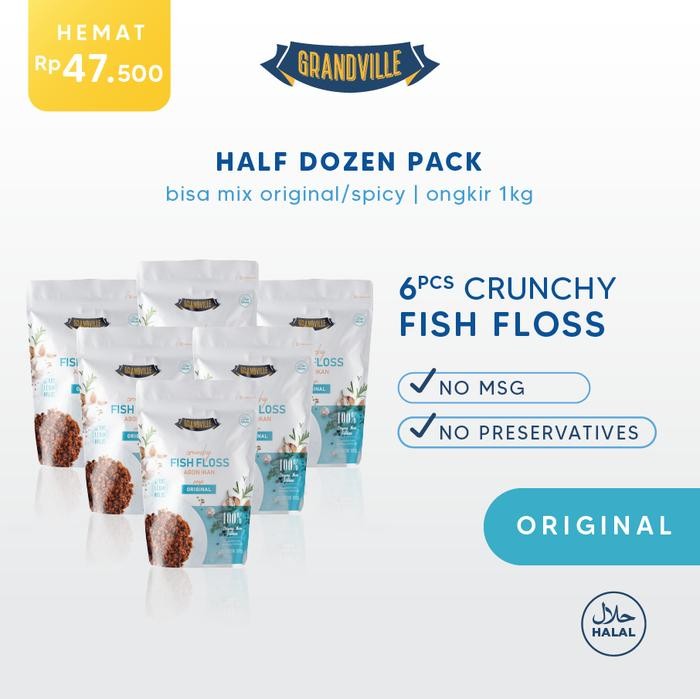 

Grandville Abon IKAN Crunchy Half Dozen - Non Msg Gluten Free - Original [terlaris]