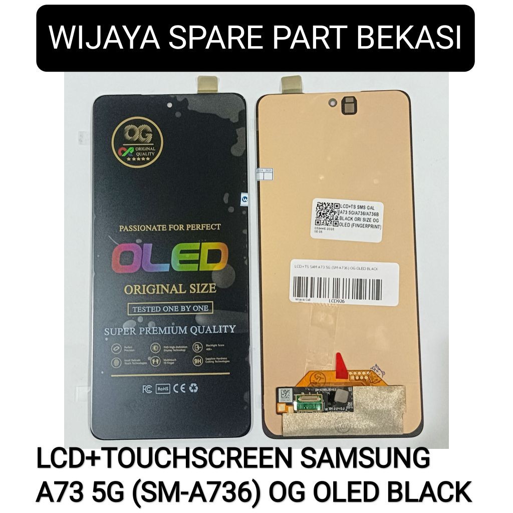 LCD+TOUCHSCREEN SAMSUNG A73 5G (SM-A736) OG OLED BLACK