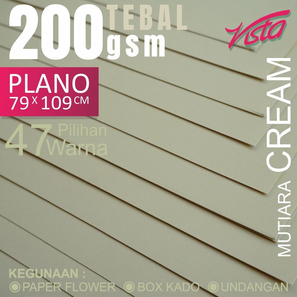 Kertas Jasmine plano cream