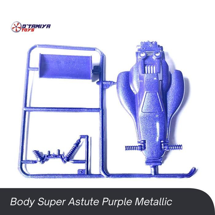 Body Tamiya Super Astute Repaint Purple Metallic Astute Ungu Metallic