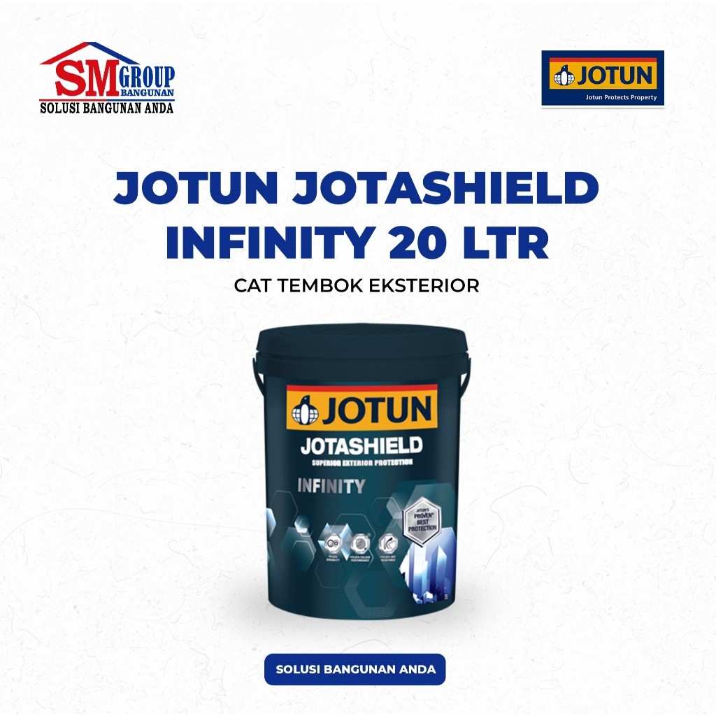 Cat Tembok Eksterior JOTUN Jotashield Infinity 20 LTR Terbagus | Cat Dinding Luar Exterior Terbaik