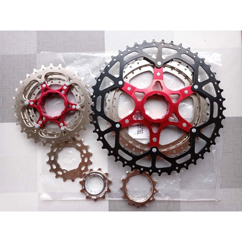 Sprocket Cassette Gear gir ZTTO VG Sport 8s 9s 8 9 speed 11-42T 11-46 42T 46T wide ratio