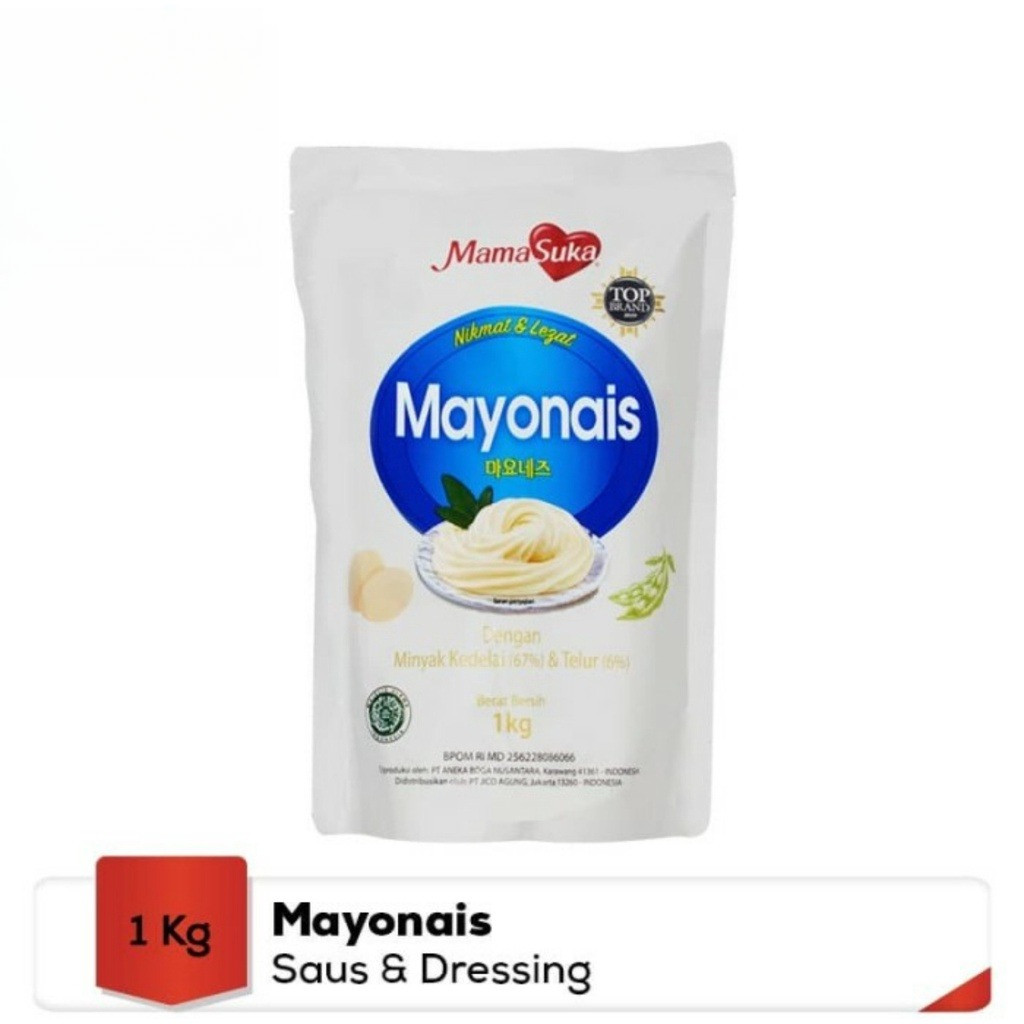 

Mayonais Mamasuka 1 kg / Mayonaisse Premium Kemasan Putih (1 bks)