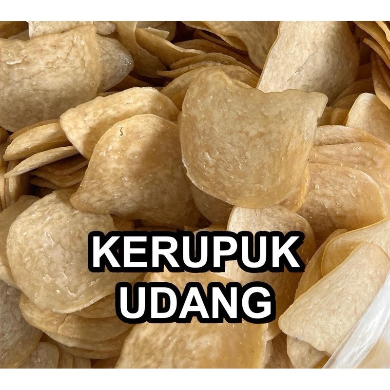 

KERUPUK UDANG MENTAH 1kg *best seller grosir (GRADE A)
