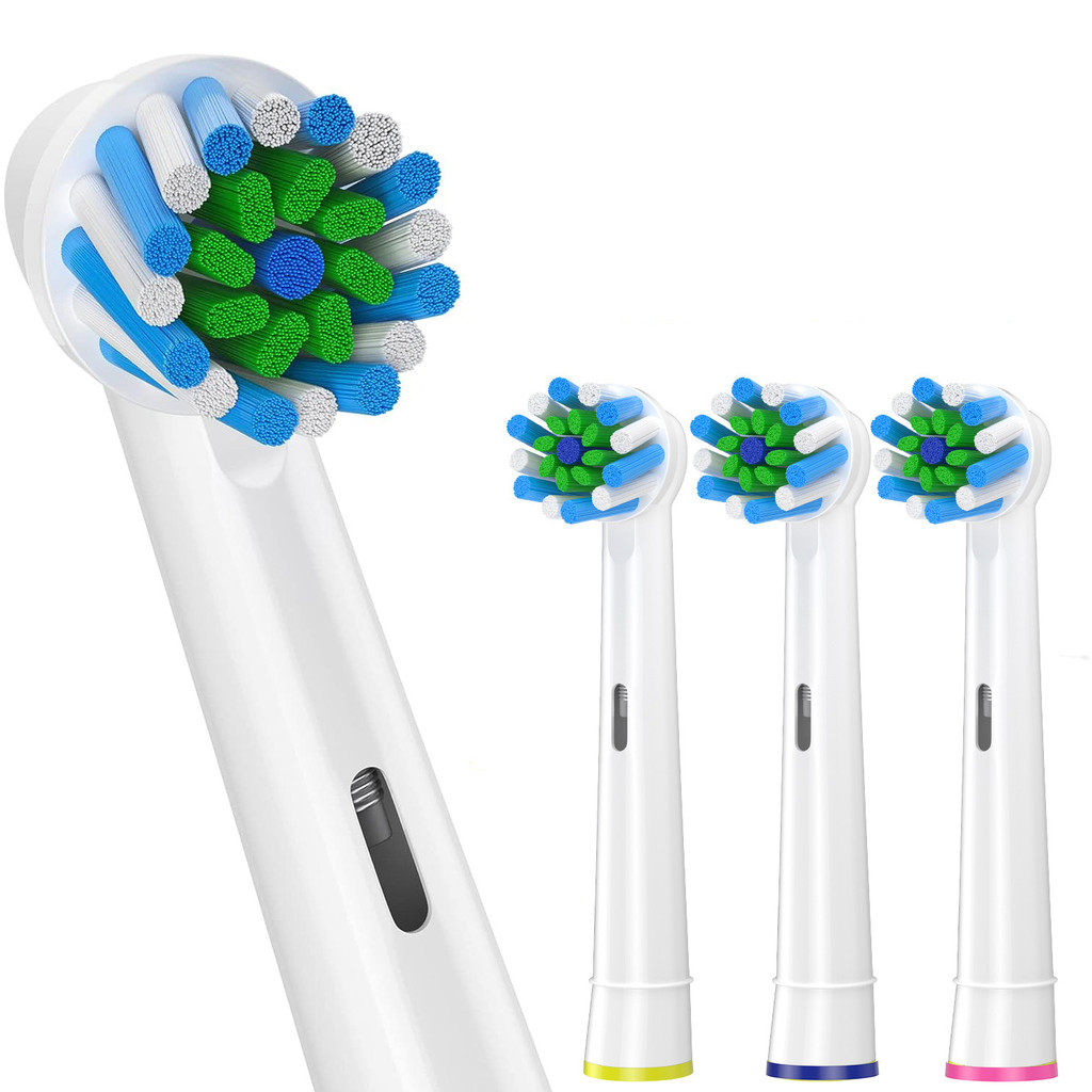 4pcs Toothbrush Head Compatible with Braun Oral B Electric Toothbrush, Replacement Brush Heads for O