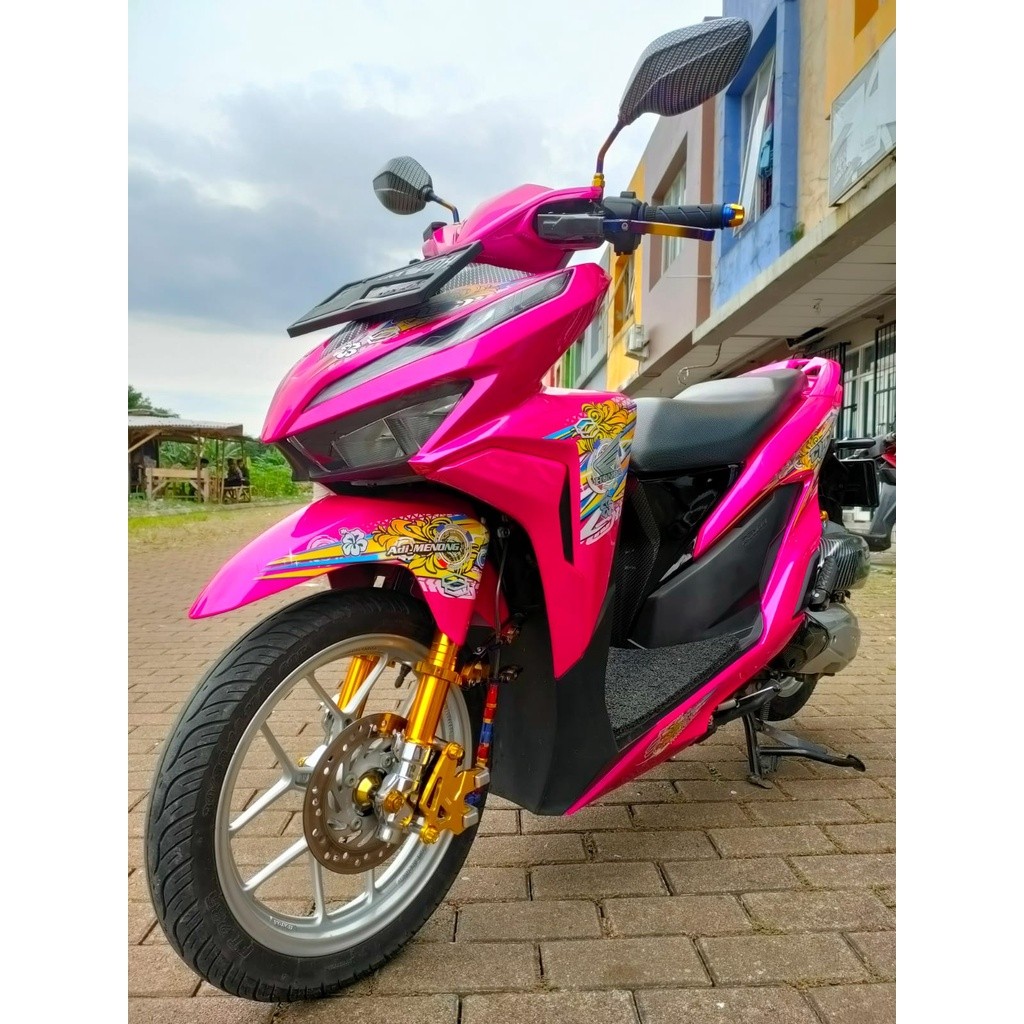 Striping Transparan Vario New 150 Hologram