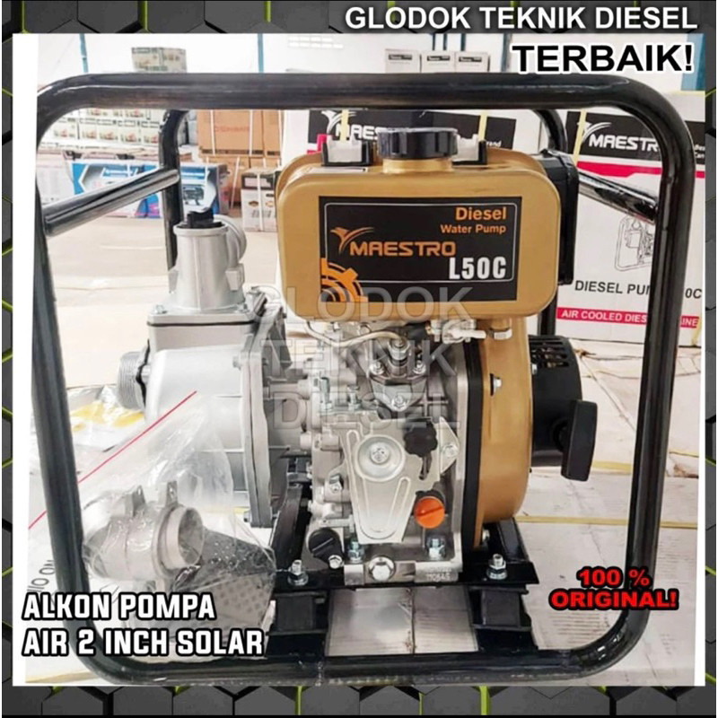 MESIN POMPA ALKON AIR POMPA SEDOT AIR WATERPUMP 2” dan 3” SOLAR