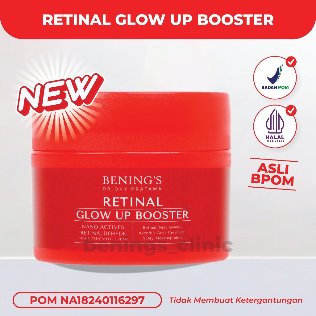 Bening's Retinal Glow Up Booster Benings Skincare Dr Oky [ DOKTIF APPROVED ] - Benings Klinik