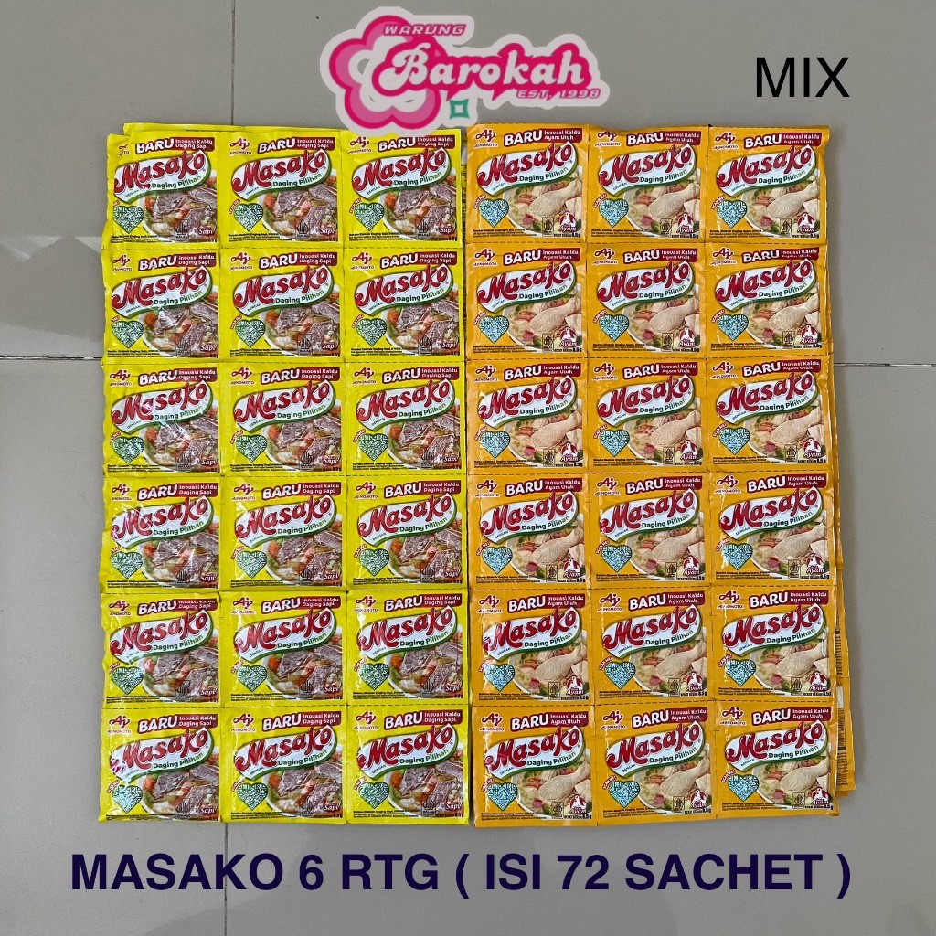 

Masako 6 Renceng 72 Sachet / Masako Sapi / Masako Ayam