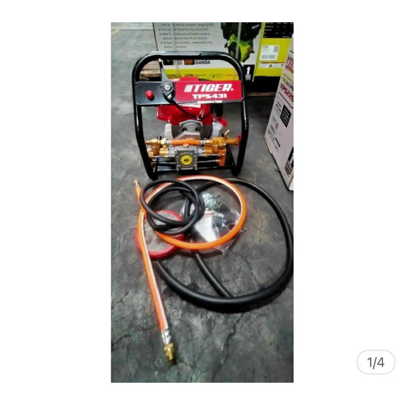MESIN PORTABLE SPRAYER STEAM CUCI SEMPROT 4TAK TIGER TPS431