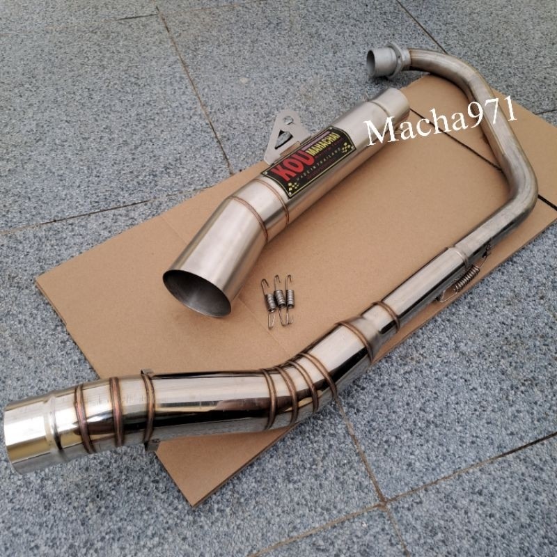 1set KOU Mahachai tube exhaust pipe Rusi_TC125 150 175 skygo bajaj Tmx 155 125 Pinoy Raider 150fi,ca