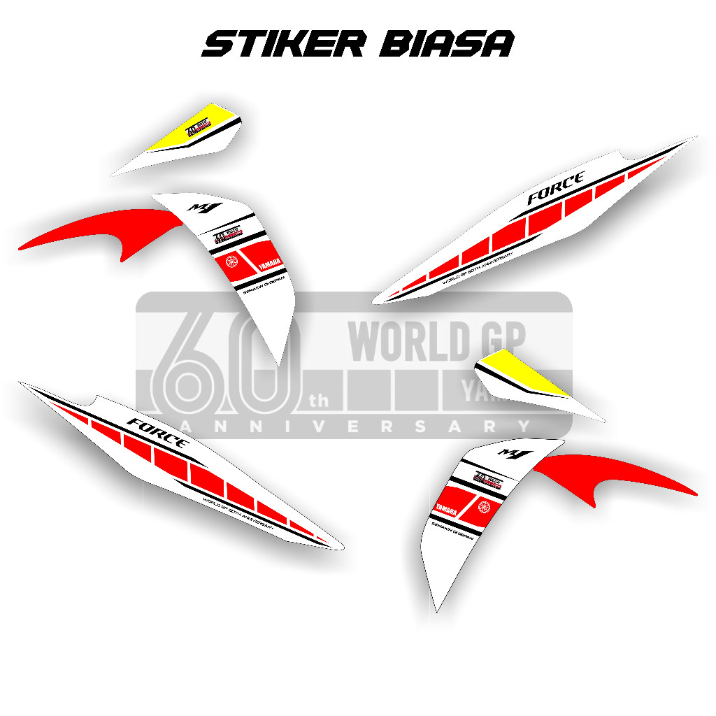 Striping Yamaha Vega Force  Livery Yamaha World 60th Anniversary | Stiker Biasa