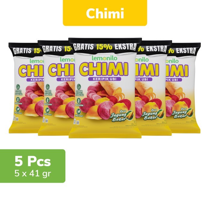 

[BEST] 5 Pcs Lemonilo Chimi Ubi Jagung Bakar 41g