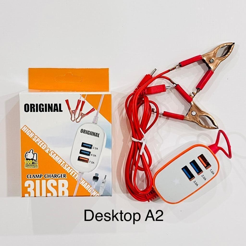 Charger Aki Motor 3 USB  Casan HP Aki Motor / Charger Motor