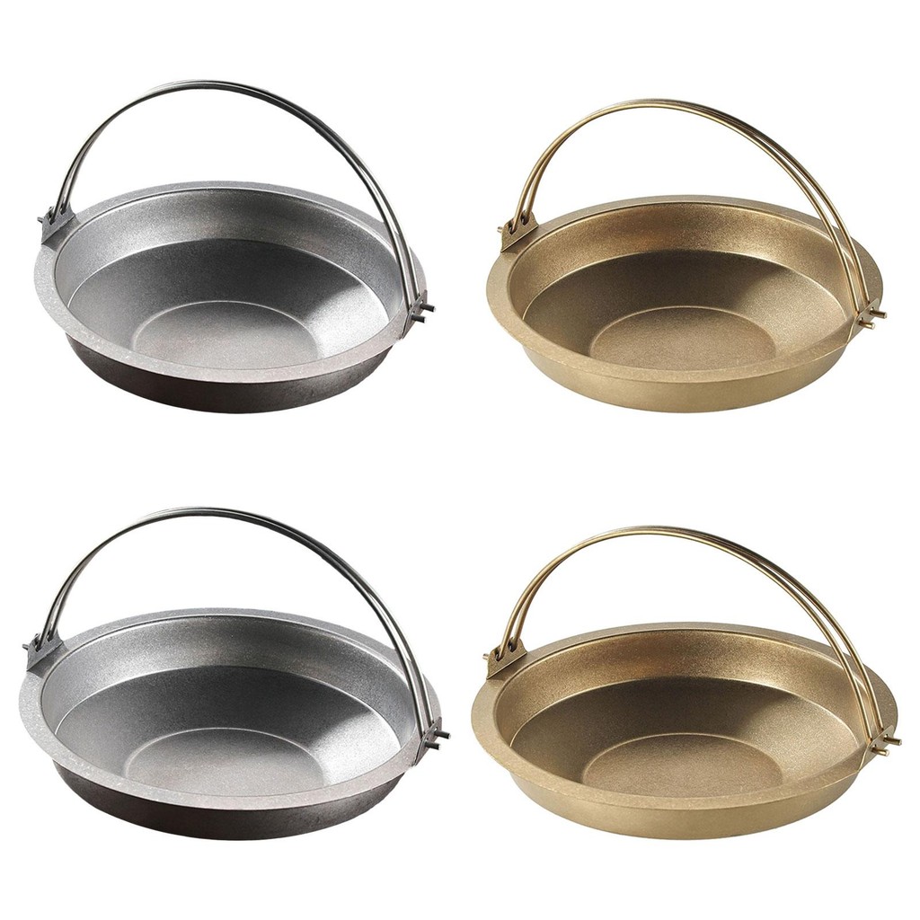 Sukiyaki Pan Hanging Cooking Pot Sukiyaki Pot Noodles Pot Round Outdoor Indoor Camping Pot Rustproof