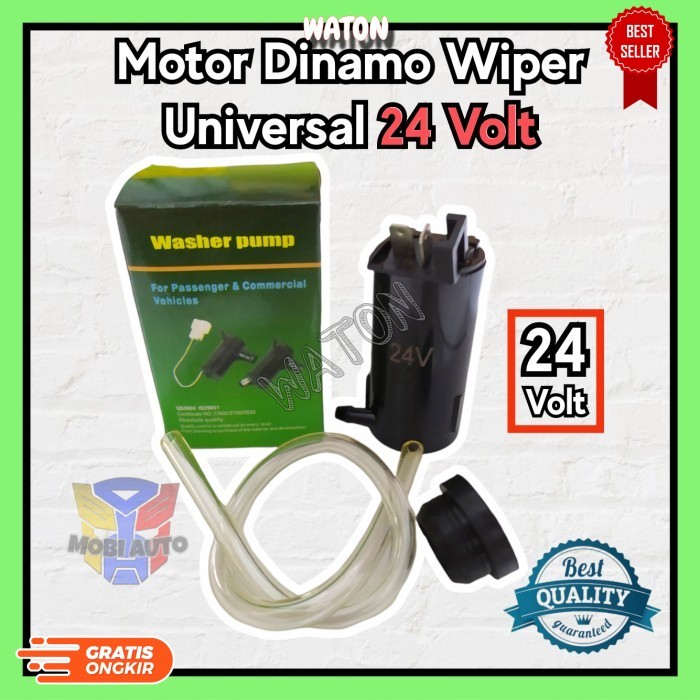 (AM) Motor Washer Dinamo Pompa Air Tabung Wiper 24Volt Universal