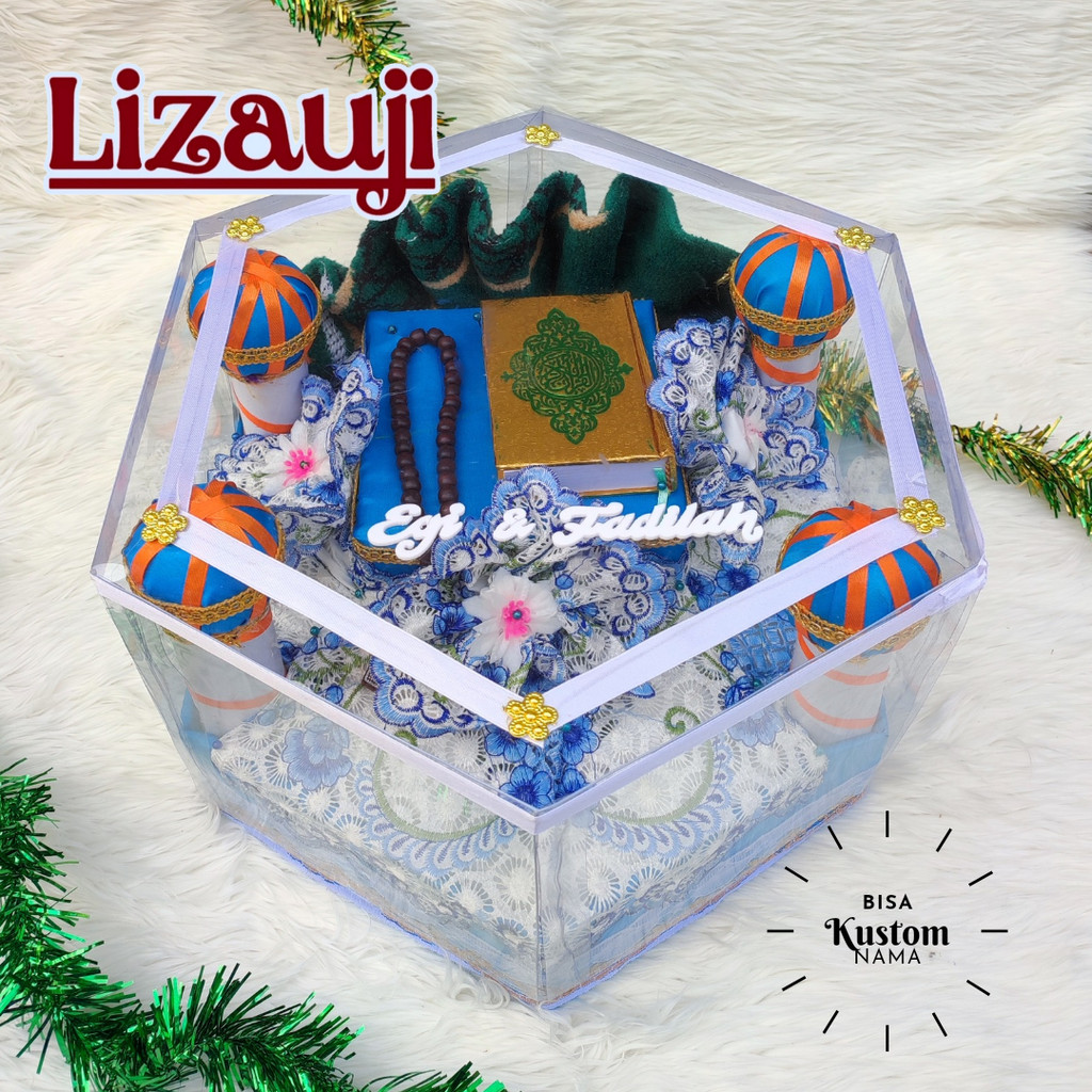 MAHAR PERNIKAHAN/SESERAHAN/HANTARAN/MAHAR ALAT SHOLAT MUKENA SUTRA/HANTARAN NIKAH MAHAR  SEPERANGKAT