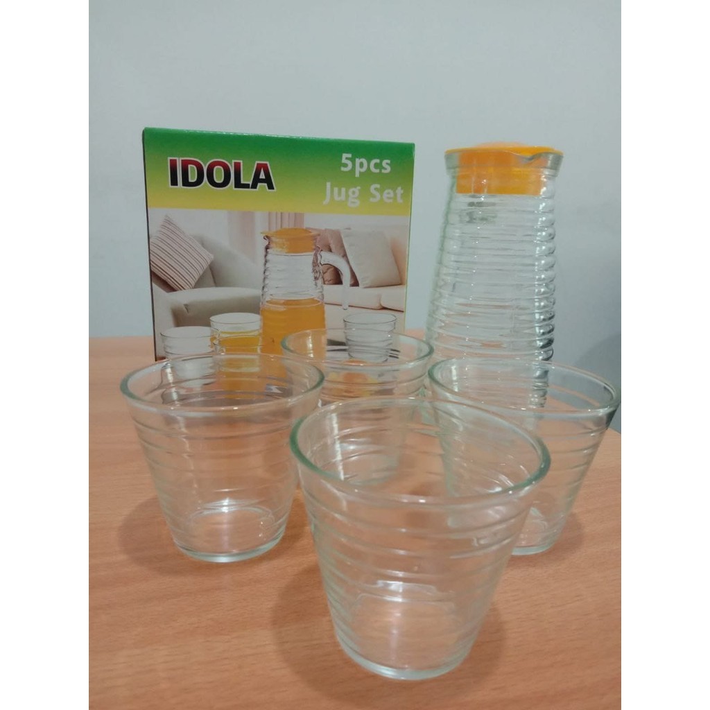 NEW TEKO KACA CANGKIR KACA SET - WATER JUG SET HC-Idola