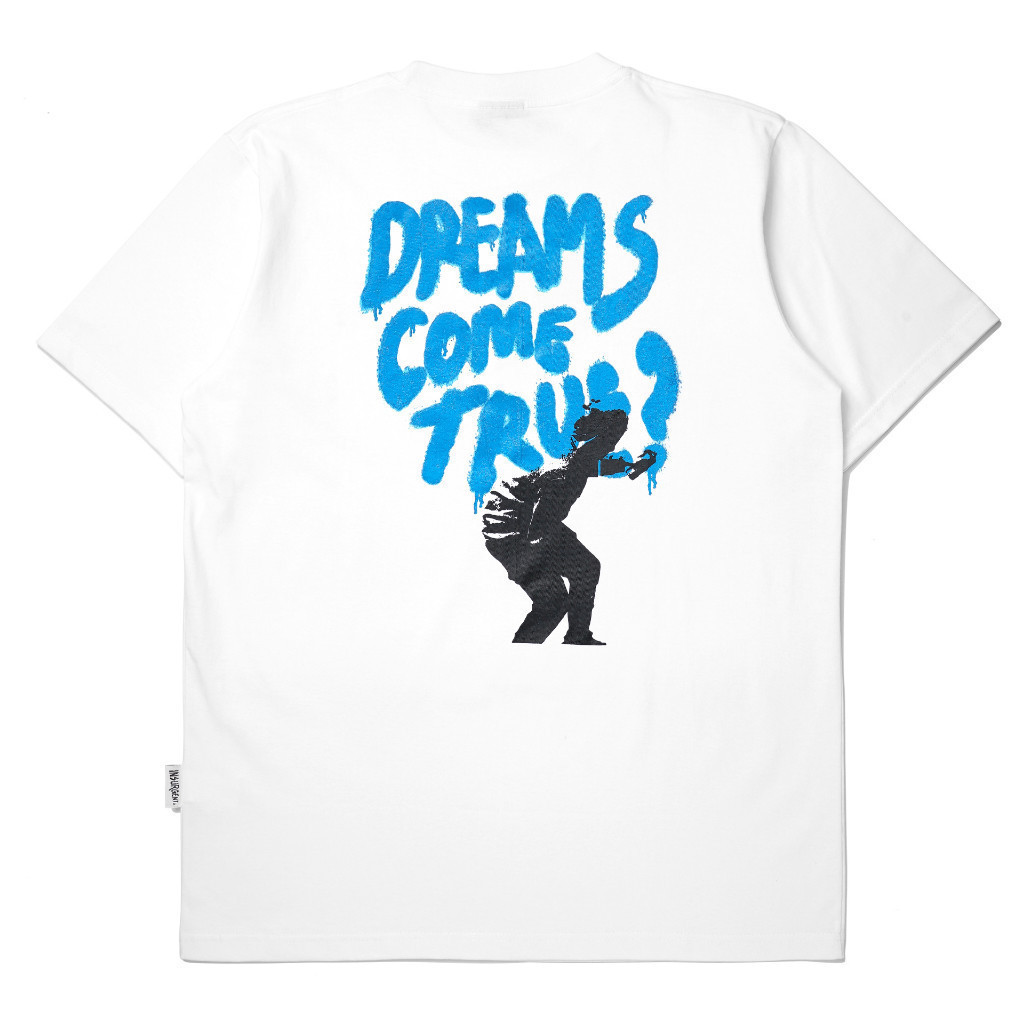 【BIG PROMO】[HOT] Insurgent Club - Heavyweight Tshirt Kaos True Dreams White Short Sleeved Pendek Len