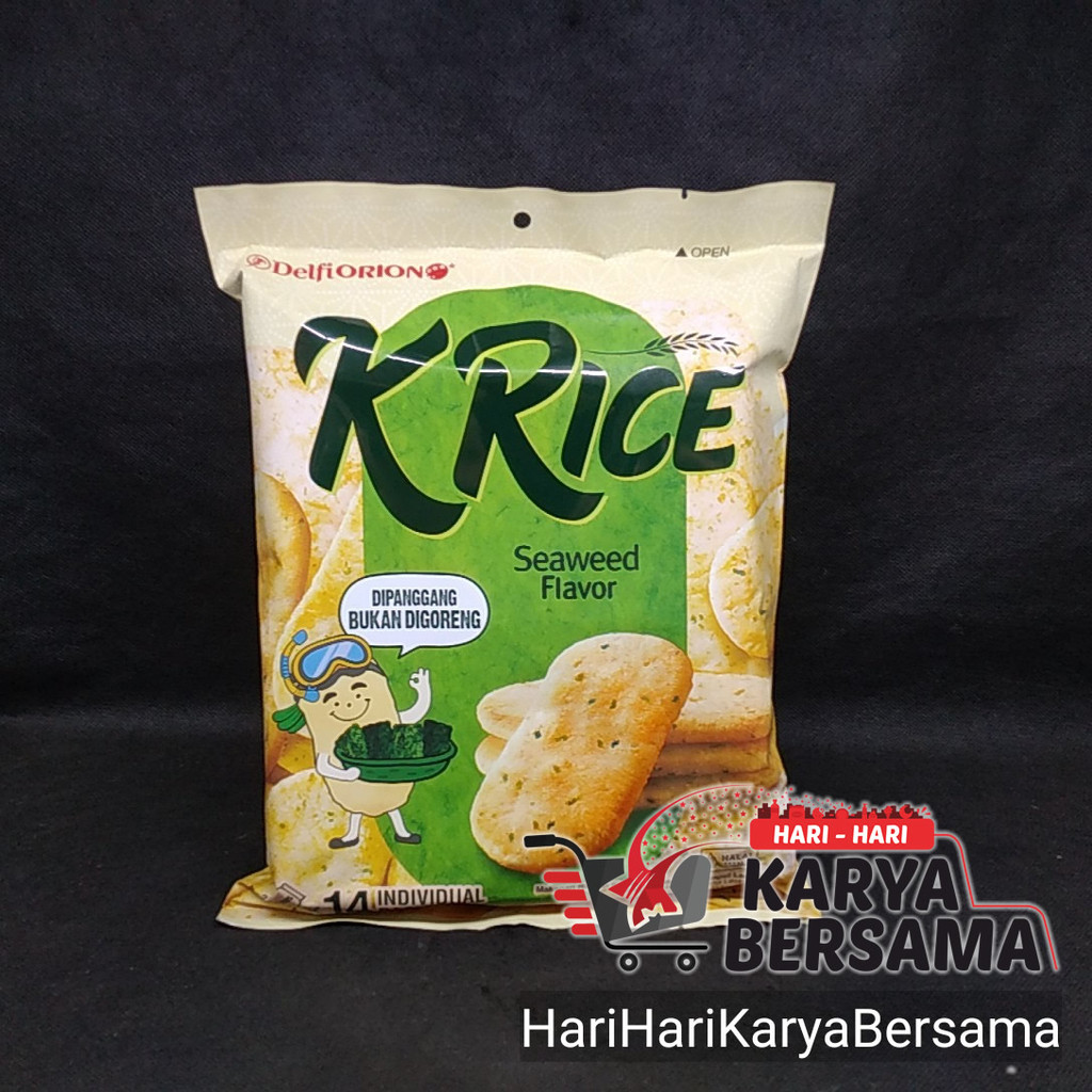 

MAKANAN RINGAN KRICE CRACKERS SEAWEED FLAVOR 14'S X 7.9GR