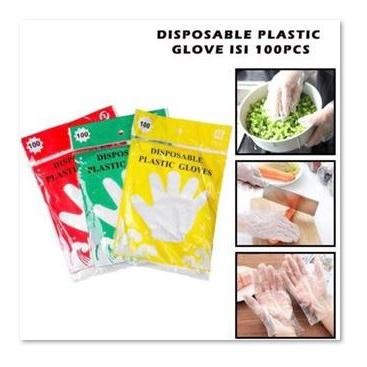 

Little Tata - Sarung Tangan Plastik Sekali Pakai isi 100 pcs Disposable Plastic Gloves COD