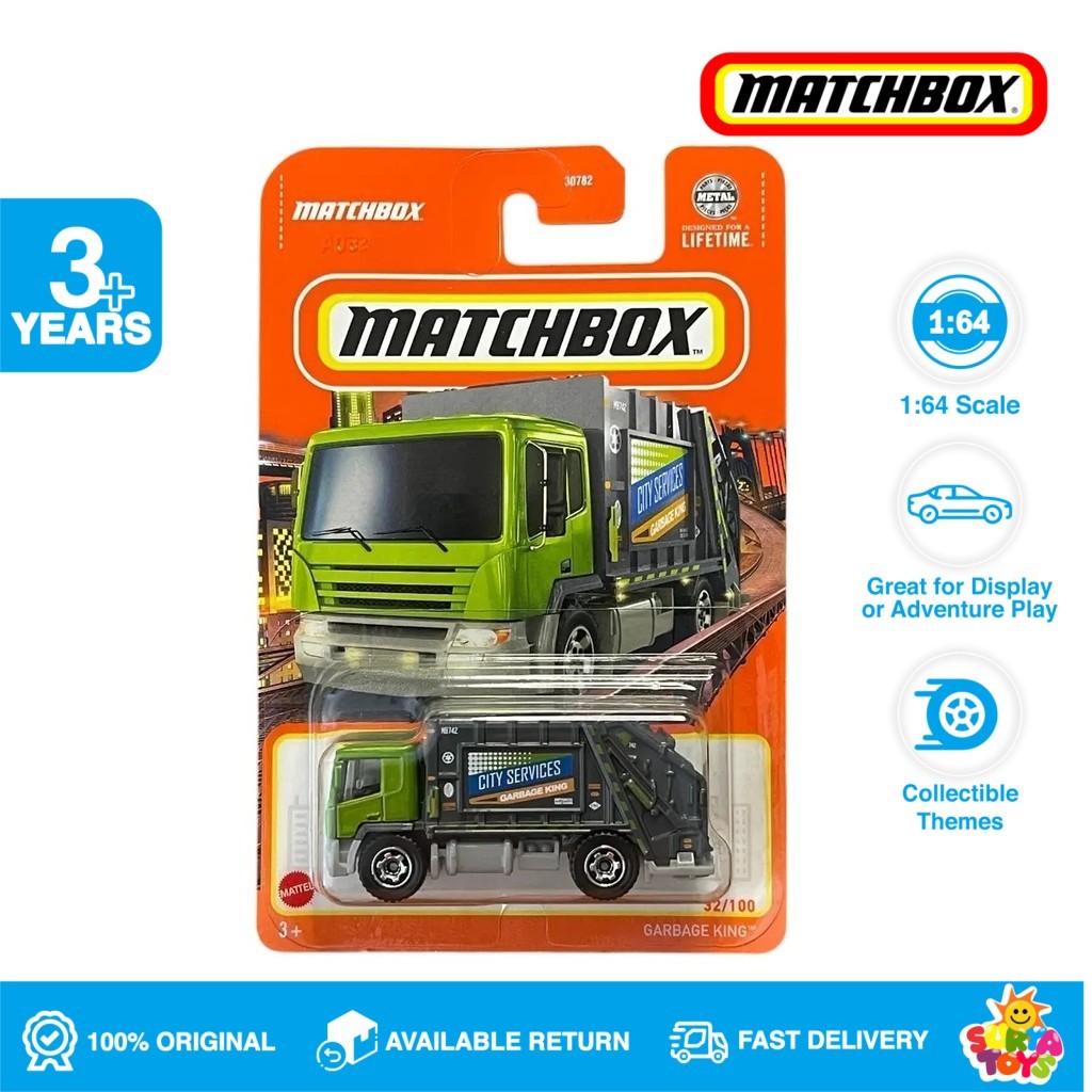 Matchbox Garbage King Grey