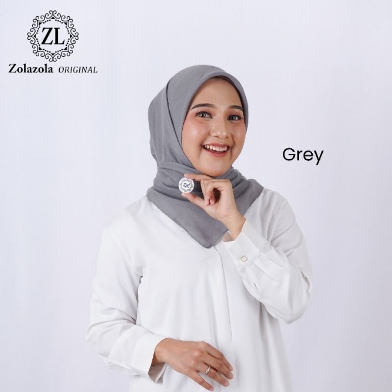 Paris Premium Hijab Polos Segi Empat VOAL Zolazola Original