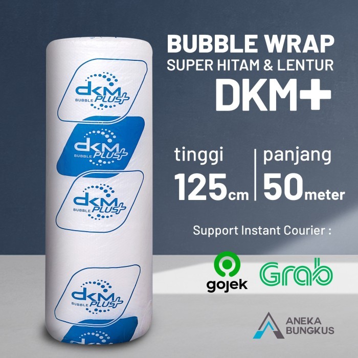 

PLASTIK BUBBLE WRAP, 125cm x 50m " BIRU