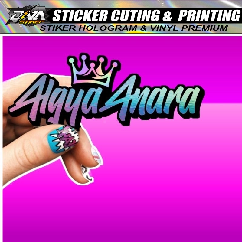 

Cetak Sticker Cutting Nama Custom (Free desain)