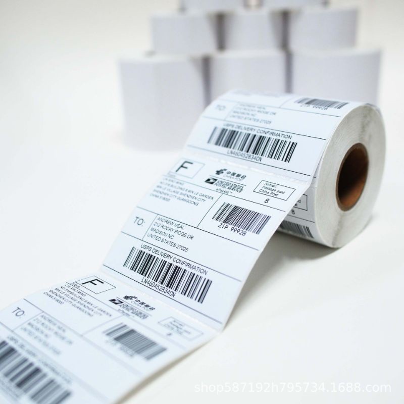 

NYBEBY26 AIYIN THERMAL PAPER 0MM X 150MM A6 500PCS/ROLL STICKER LABEL KERTAS RESI SHPING LABEL FOR