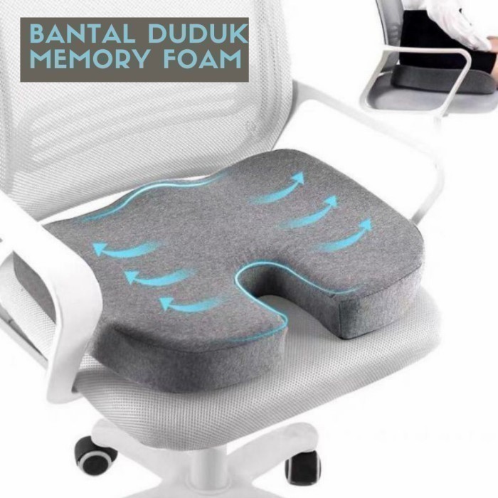 Bantal Duduk Alas Kursi Memory Foam Bantal Ambien Wasir PREMIUM TPB