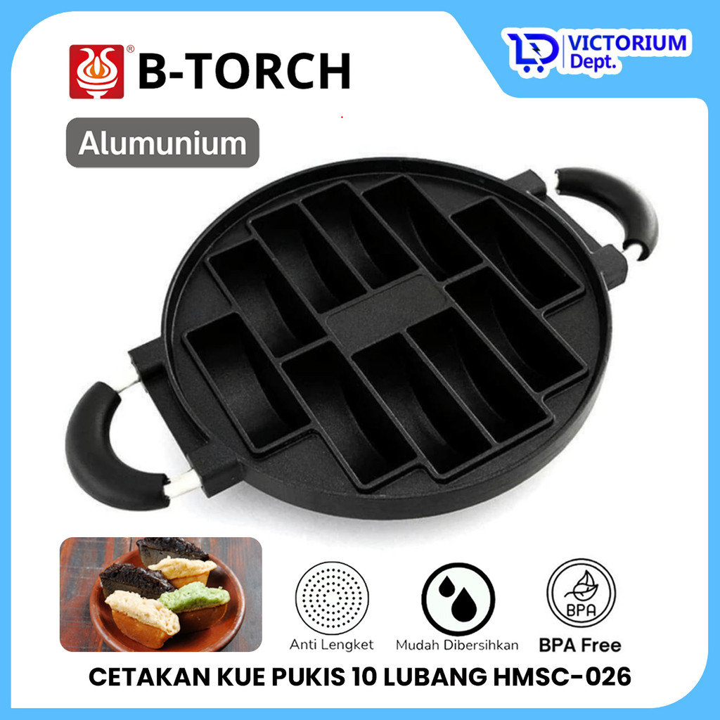 

VICTORIUM B-TORCH PANCAKE CETAKAN KUE PUKIS PANCONG 10 LUBANG HMSC-026