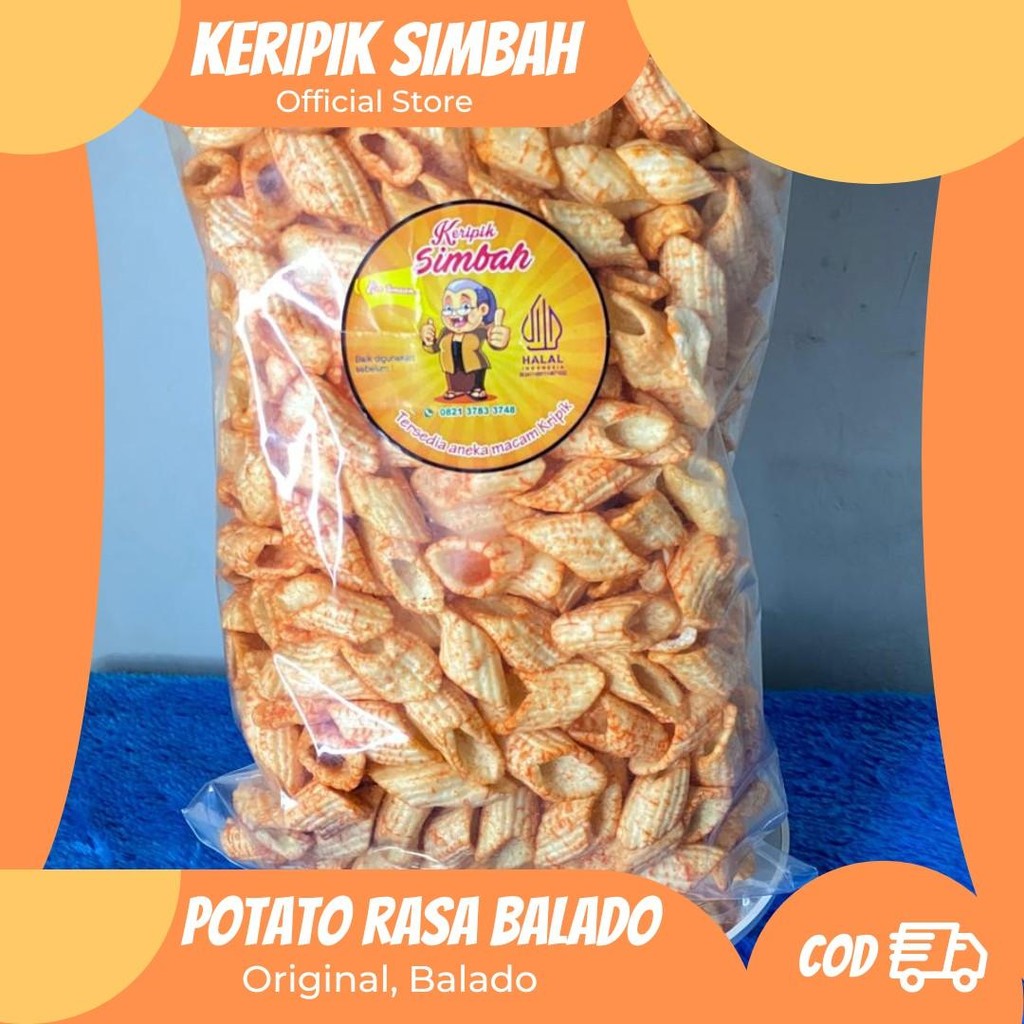 

Potato Rasa Balado Organik Camilan Pedas Kentang Food