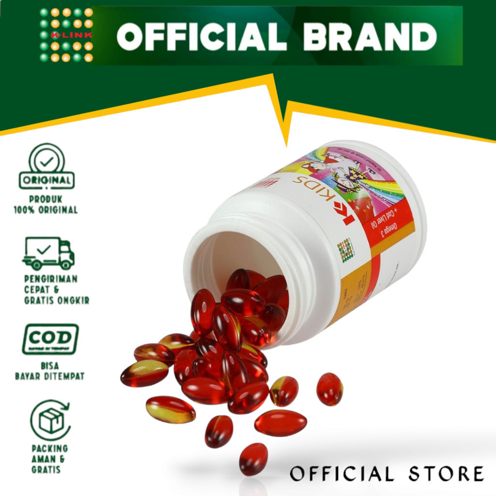 k kids omega 3 minyak ikan original K Link