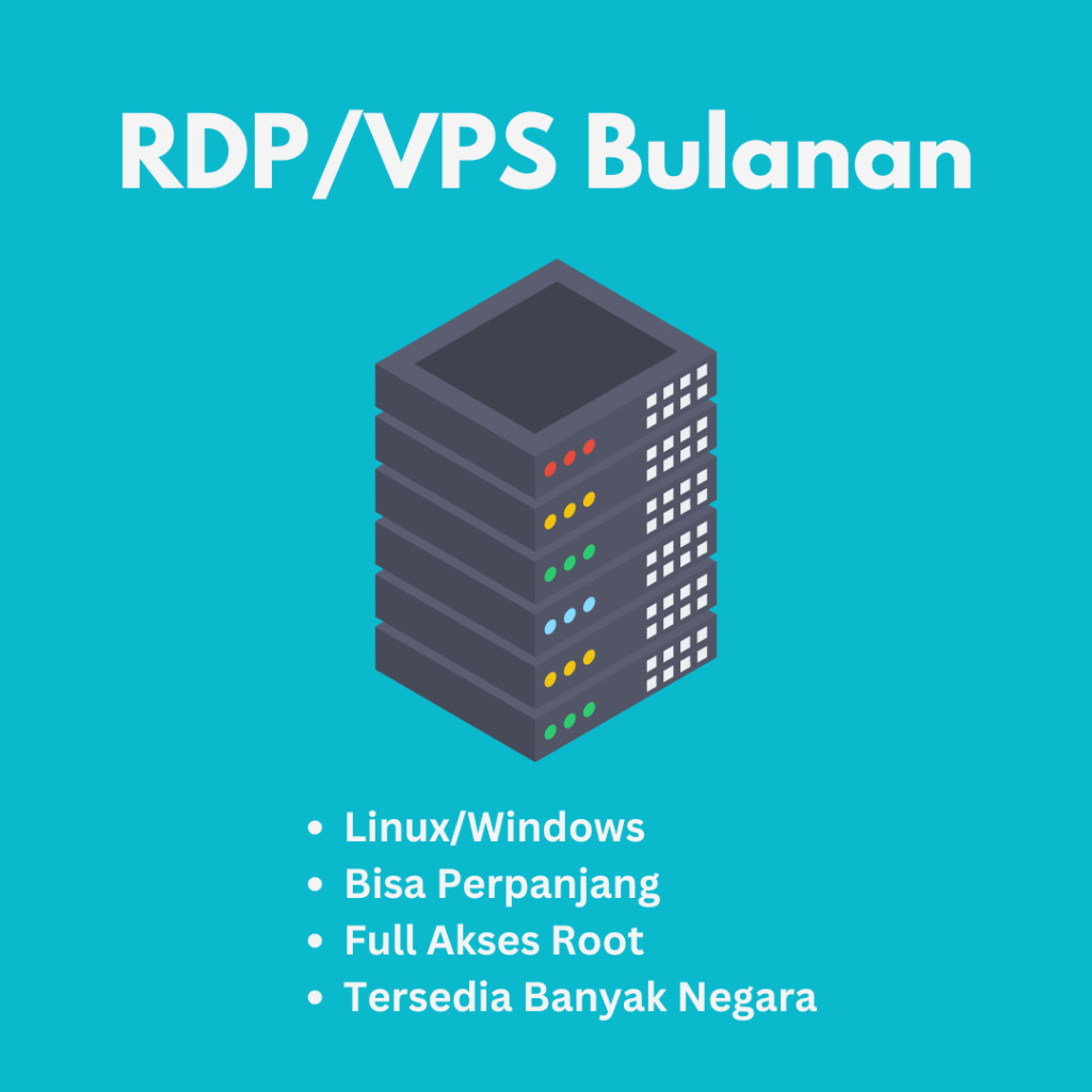 RDP / VPS Bulanan Bisa Diperpanjang Full Garansi 30 Hari