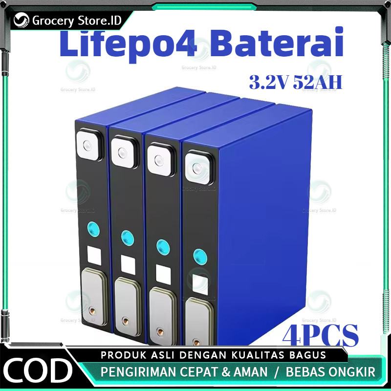 【 CATL 52AH Baterai】 Baterai Lifepo4 3.2V 52ah LiFePO4 Battery Baterai Lithium Fosfat Sepeda Motor S