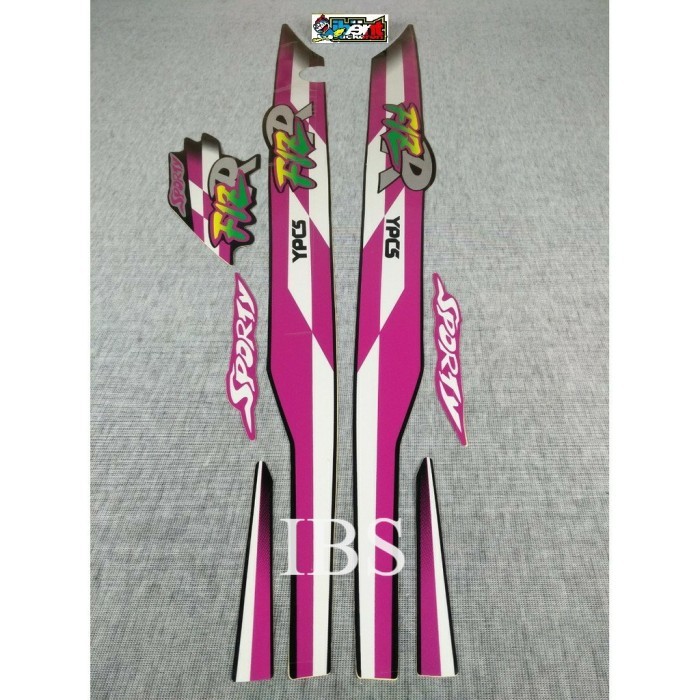 STIKER STRIPING LIS FIZR YAMAHA FIZ R 1997 PINK