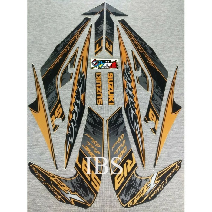 STRIPING SATRIA F SE GOLD 2012 LIS ORI FU POLET Stiker STIKER