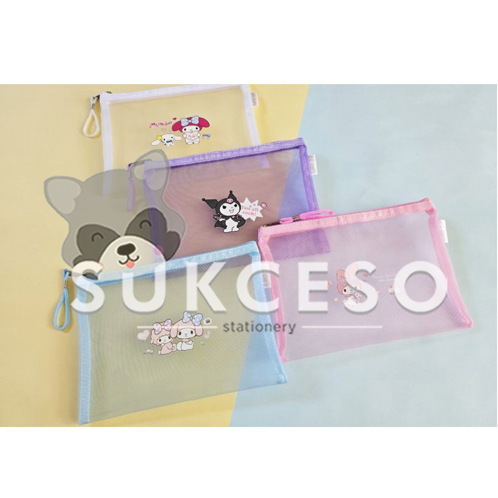 

Fancy Pocket File A5 Motif Sanrio Edition LB-6515 Tas Dokumen Pencil Case Jaring RANDOM