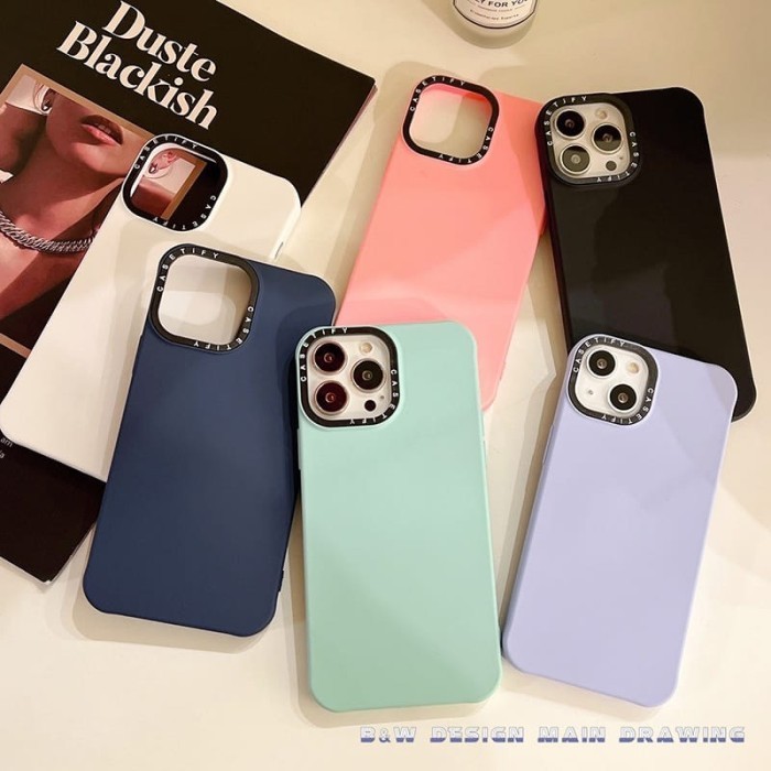 Case iPhone 11 12 13 Pro Max Casetify Silicone Original Soft Case Slim - IPHONE 13 PRO, MINT GREEN