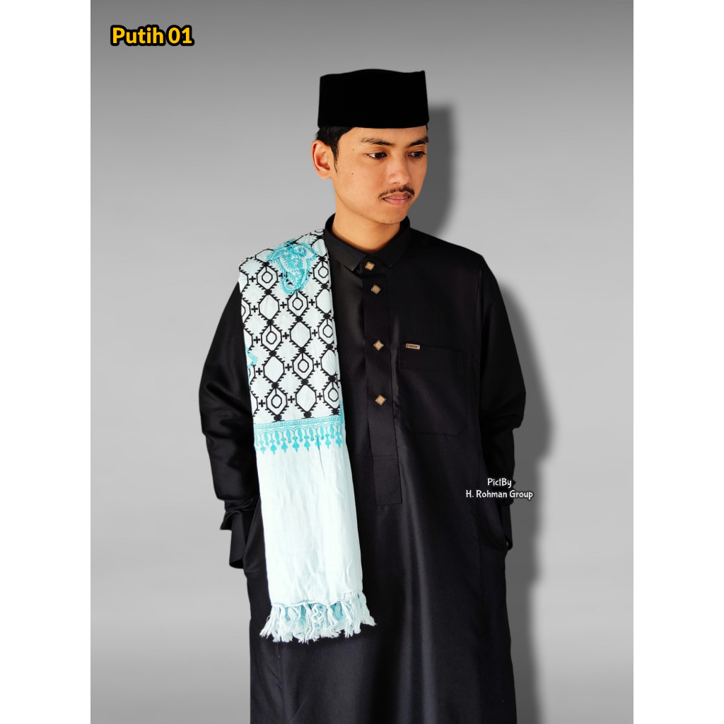 Sorban Panjang Putih Jumbo Sorban Riyad Premium Imamah Halus Lembut By Algoni