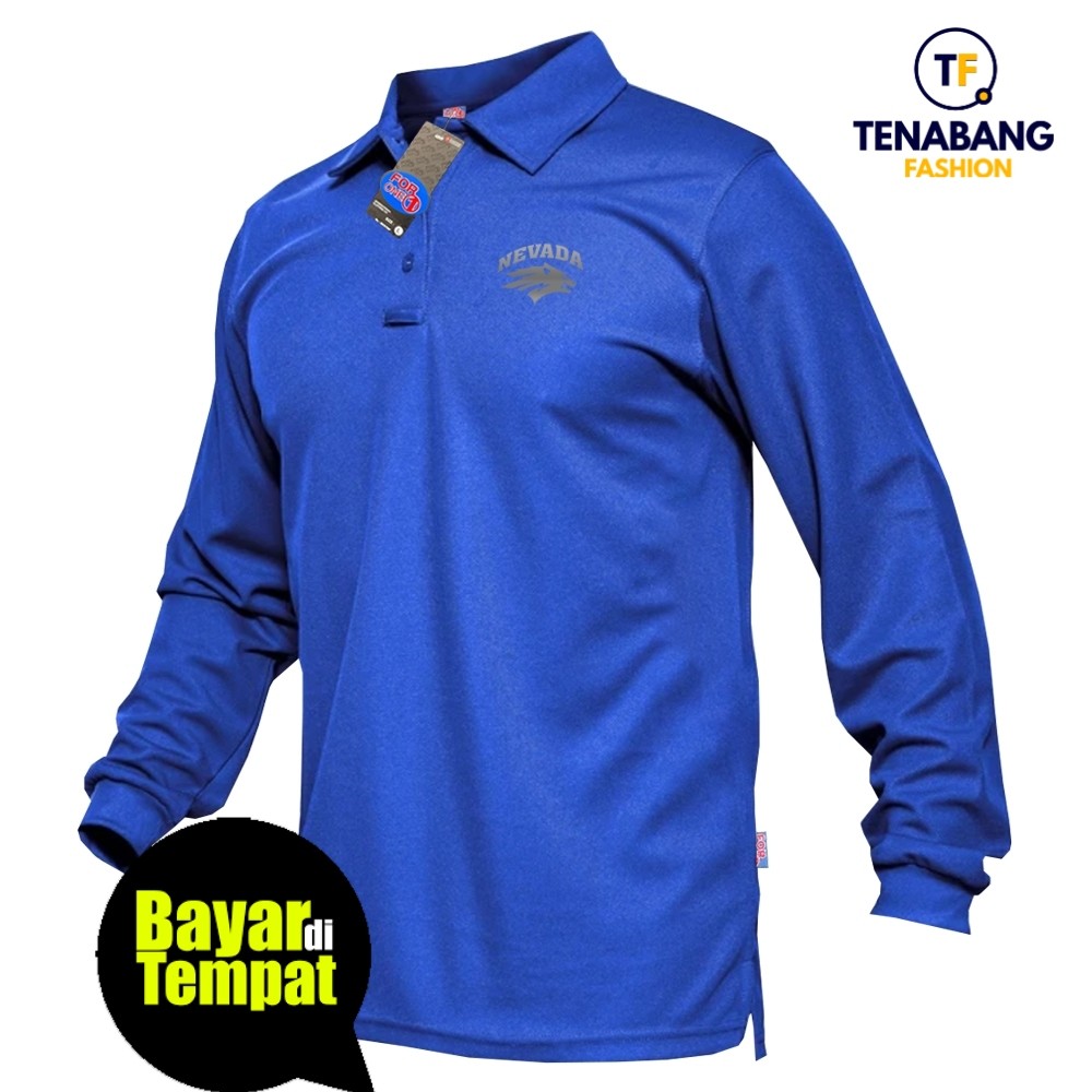 Kaos Polo Shirt Lengan Panjang Terkeren Pria & Wanita Baju Kerah Unisex Kaos Kerah Oval - Polo Lenga