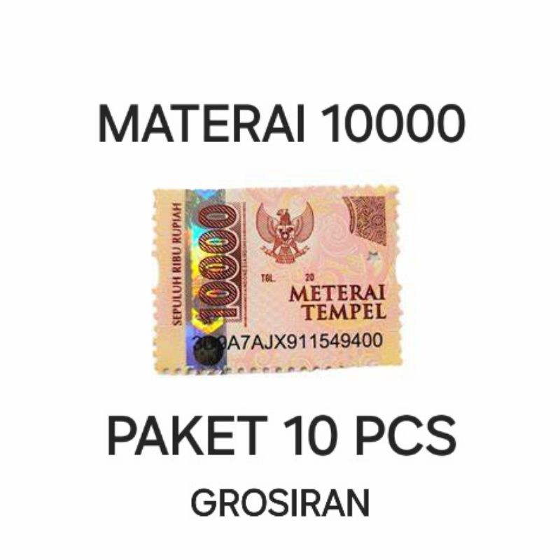 

METERAI 10000 PAKET 50 PCS GROSIRAN